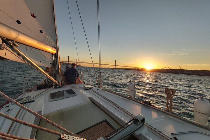 Lisbon: Sunset Sailing with Portuguese Wine and History - Belém Tower at sunset