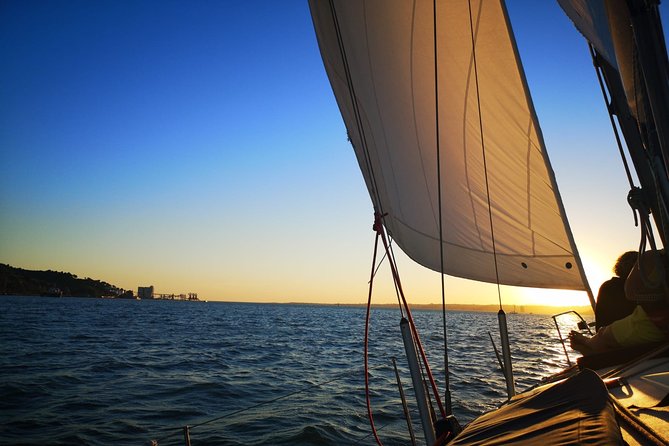 Lisbon: Sunset Sailing with Portuguese Wine and History - Cristo Rei and the south bank