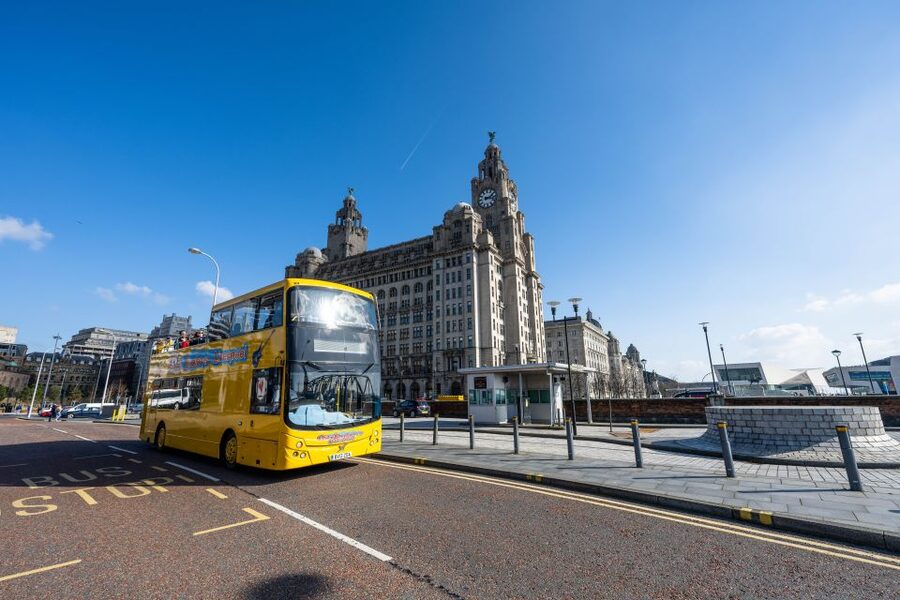 Liverpool: River Cruise and Hop-On Hop-Off Bus Tour - The full open-top bus circuit from Pier Head