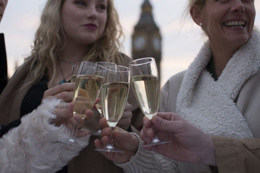 London: River Thames Evening Cruise with Bubbly and Canapés - The London Eye and central London after dark