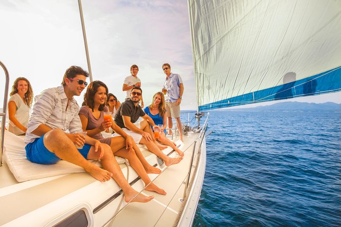 Los Cabos Luxury Sunset Sail with Light Appetizers and Open Bar - A 50-foot boat with a calmer mood