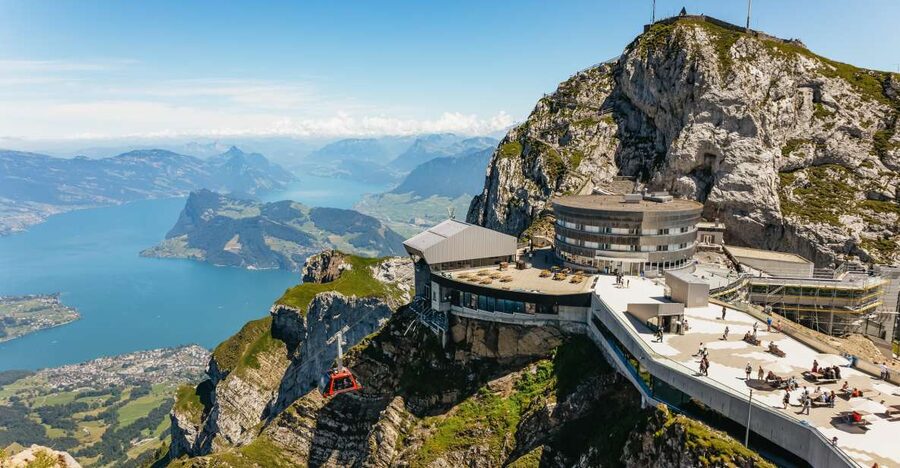 Lucerne: Mt. Pilatus Cable Car, Cogwheel Train & Lake Cruise - Kriens to Fräkmüntegg by gondola