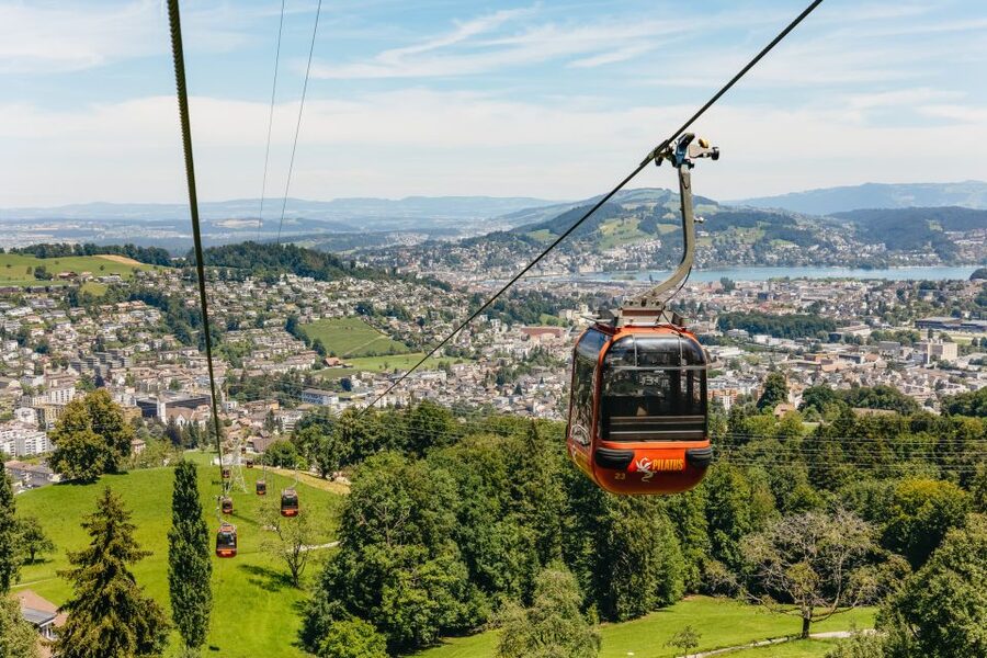 Lucerne: Mt. Pilatus Cable Car, Cogwheel Train & Lake Cruise - Reaching Pilatus Kulm at 2,132 meters