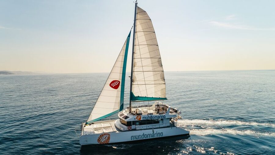 Malaga: Catamaran Sailing Cruise with Swimming & Optional DJ - Choosing between the nets and regular seating