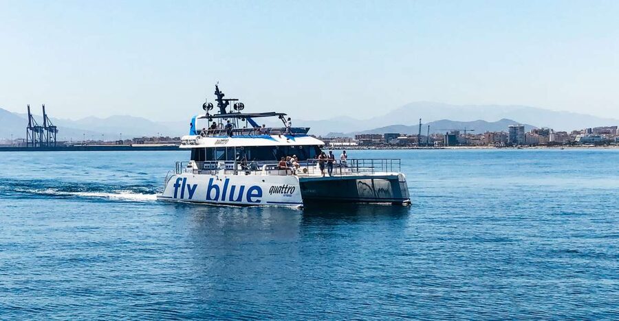 Málaga: Scenic Catamaran Cruise - The Bow Nets and Seating Choices