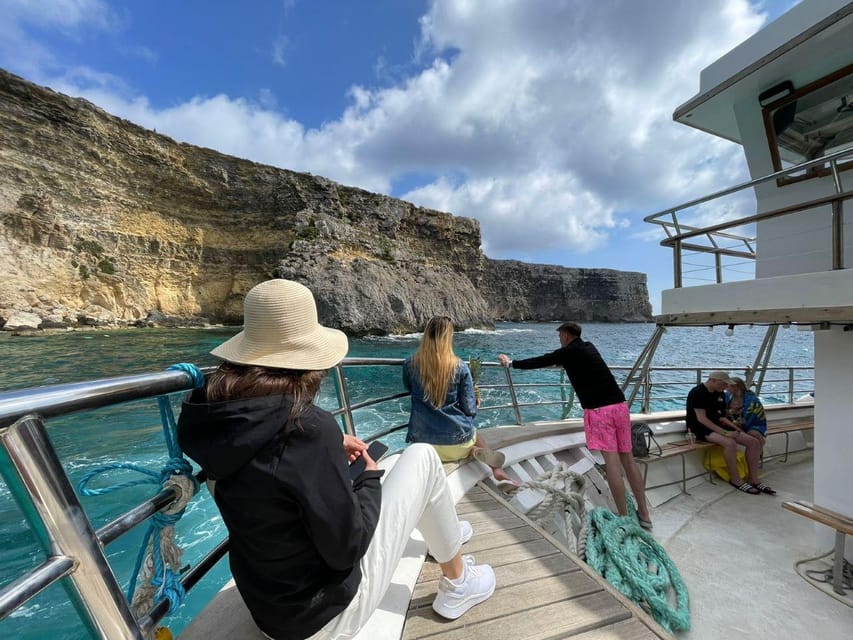 Malta: Gozo Comino and Blue Lagoon Boat Tour with Swim Stop - What the boat day feels like