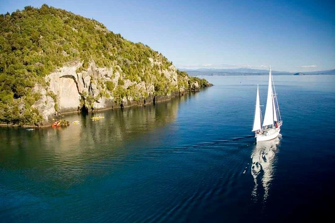 Maori Rock Carvings Eco Sailing Taupo - A quiet route to Taupō’s most unusual artwork