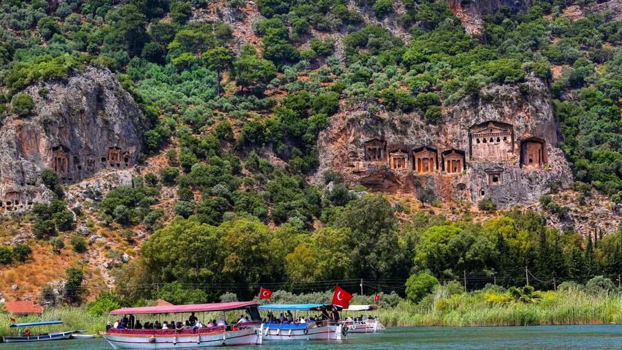 Marmaris: Dalyan Cruise, Turtle Beach & Mud Baths with Lunch - From Marmaris to Dalyan by coach and river boat