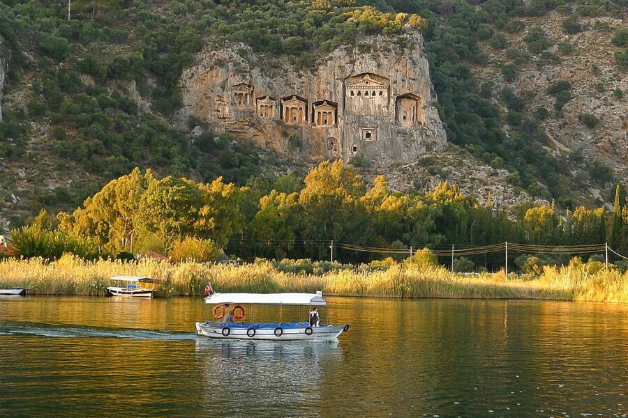 Marmaris: Dalyan Cruise, Turtle Beach & Mud Baths with Lunch - Lunch on board, with drinks sold separately