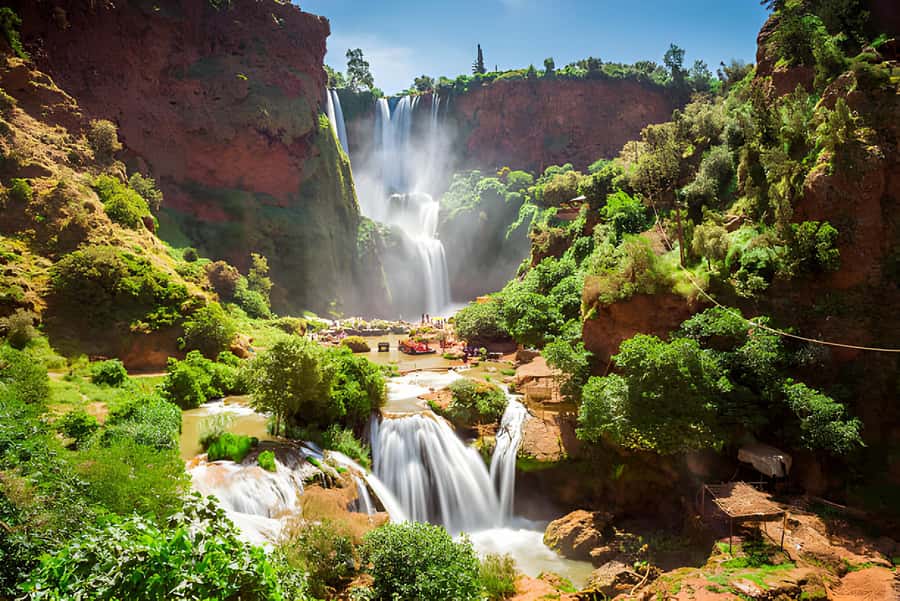 Marrakesh: Ouzoud Waterfalls Trip with Hike & Boat Option - First views of the Ouzoud Waterfalls