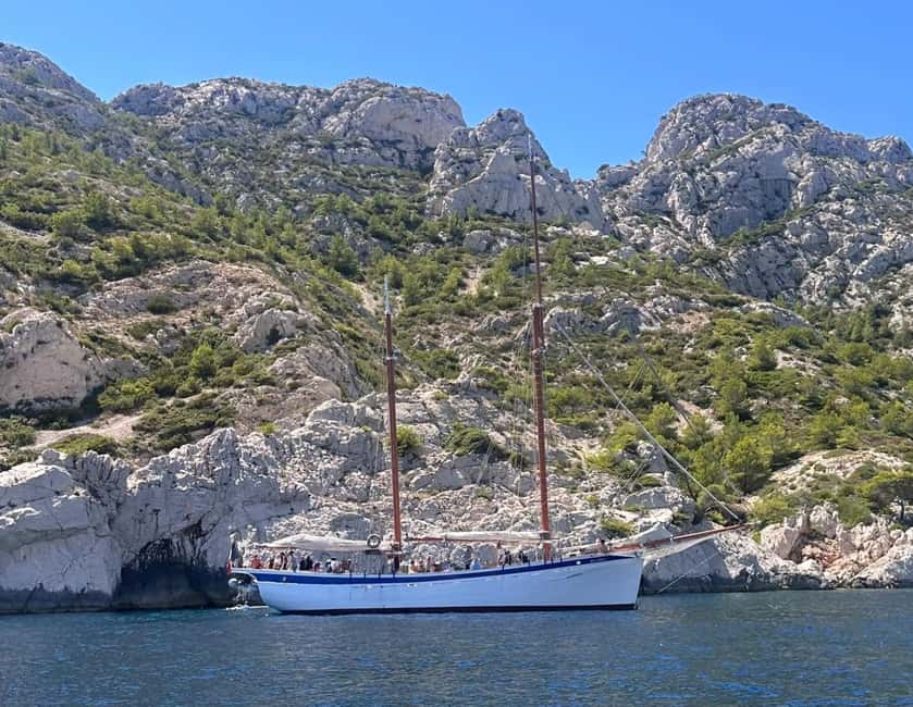 Marseille: Calanques Sailing Cruise with Lunch and Wine - Your first swim, lunch, and time in the Calanques