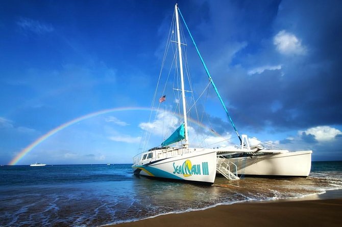 Maui Premium Sunset Dinner Cruise from Ka’anapali Beach - From Ka’anapali sand to open water