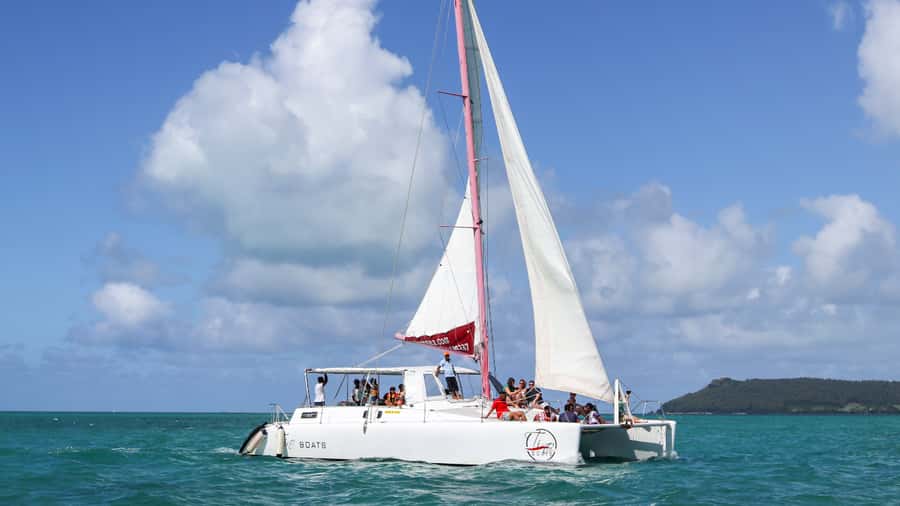 Mauritius: Catamaran Day Cruise to lle aux Cerfs with Lunch - A short look at the GRSE waterfalls
