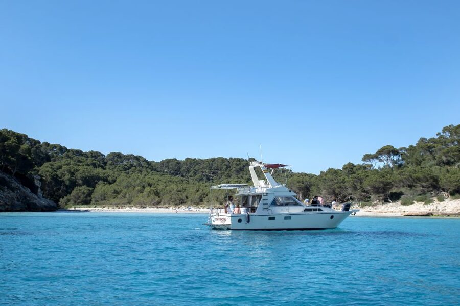 Menorca: 3.5 Hour South Coast Boat Excursion - A simple Menorcan snack on board