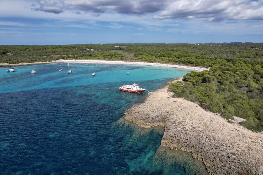 Menorca: Full-Day Boat Tour with Paella Lunch - Son Saura: the second swim stop