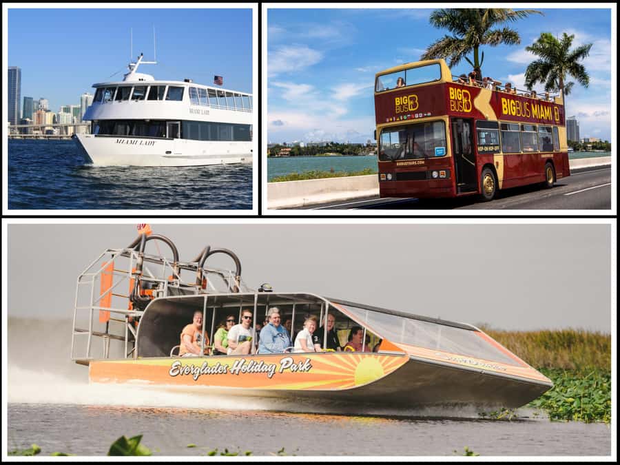 Miami: Everglades Experience, Bay Cruise & Open-Top Bus Tour - Starting at Soundscape Park or Bayside Marketplace
