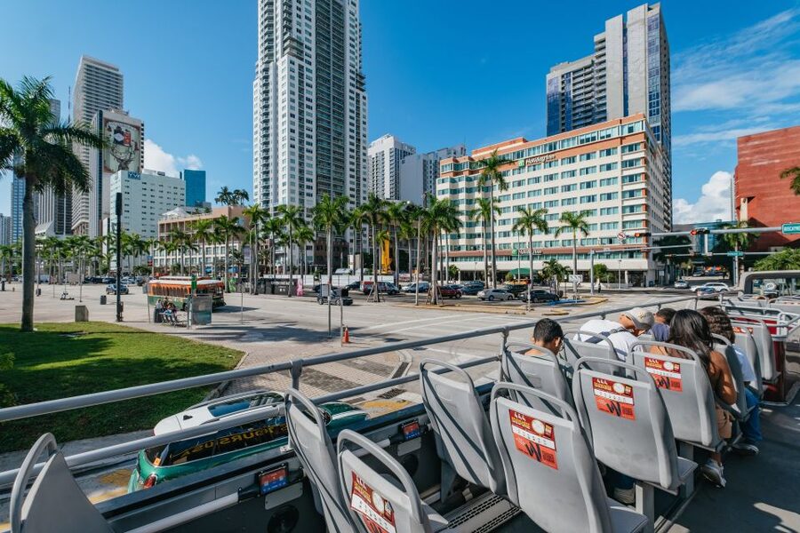 Miami: Half-Day Open-Top Bus Tour Plus Biscayne Bay Cruise - What you see from the open-top bus