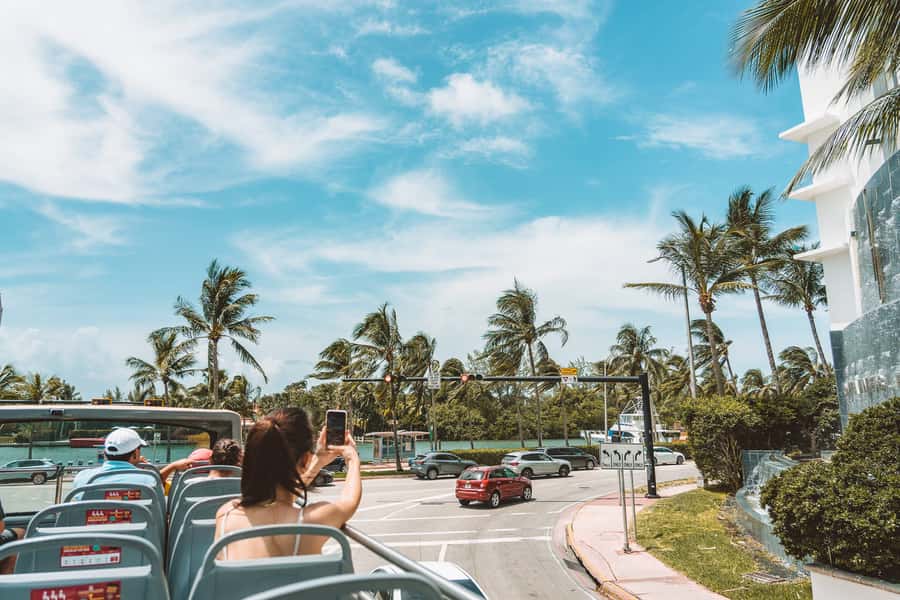 Miami: Hop-on Hop-off Open-top Bus Tour and Optional Cruise - Heat, traffic, and comfort on the bus