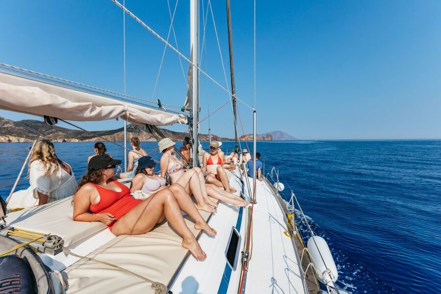 Milos: Kleftiko Cruise with Meal, Drinks and Photos at Sykia - Starting from Adamas Port