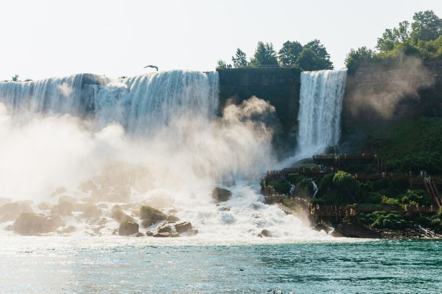 Niagara Falls: Cave of the Winds, Boat Ride, & Trolley Tour - Maid of the Mist, Niagara from the river