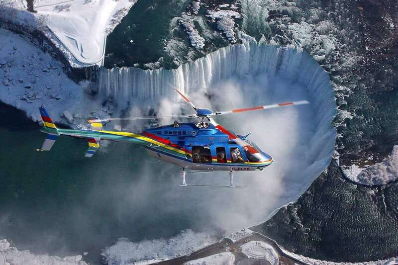 Niagara Falls, ON: Helicopter Ride with Boat & Skylon Lunch - The helicopter flight over the gorge