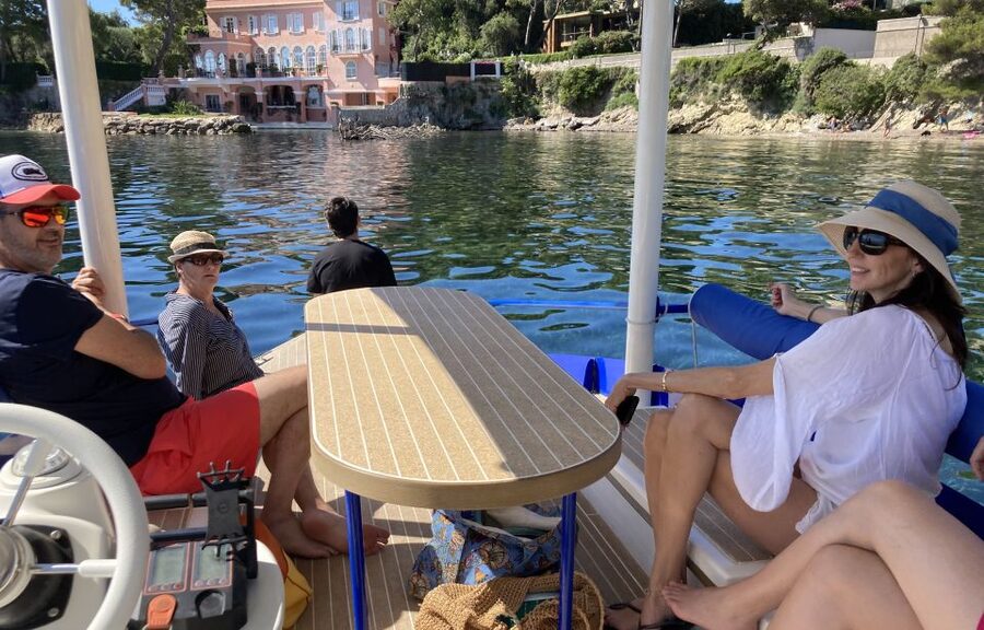 Nice: Private French Riviera Solar Boat Cruise - The coastline around Saint-Jean-Cap-Ferrat
