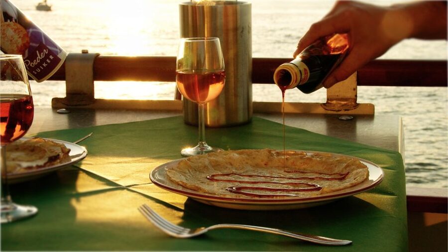 Nijmegen: River Cruise with All-You-Can-Eat Dutch Pancakes - Building your pancake plate