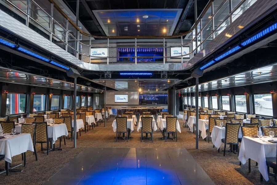 NYC: City Cruises Brunch, Lunch, or Dinner Buffet Cruise - Buffet food, drinks, and table service
