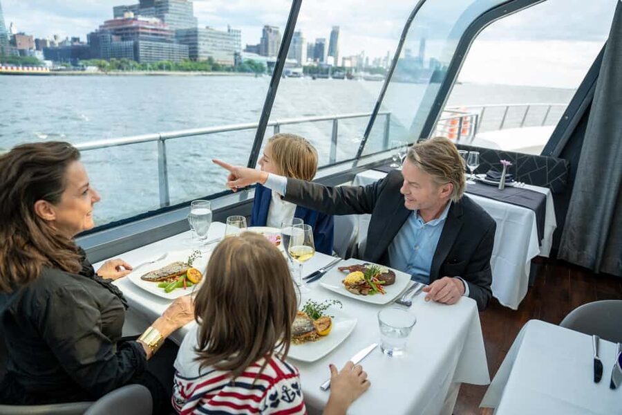 NYC: City Cruises Luxury Brunch, Lunch or Dinner Cruise - One World Trade Center and Lower Manhattan