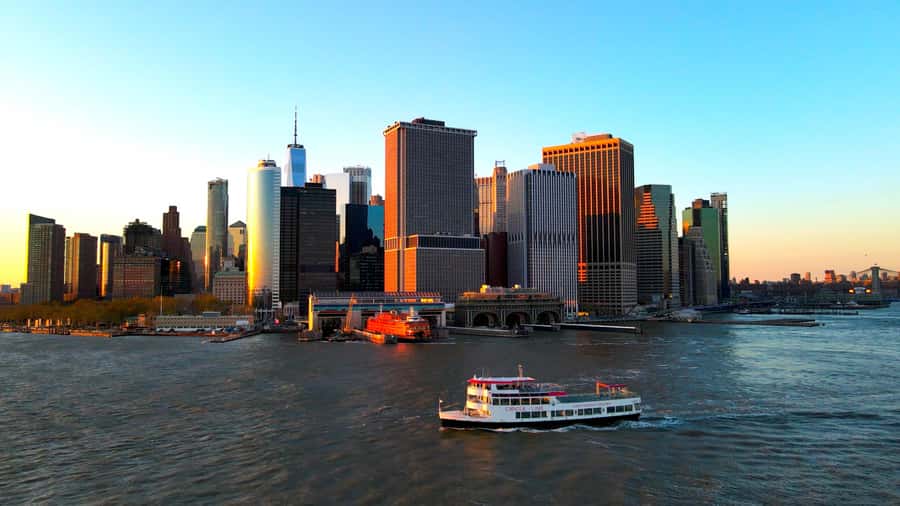NYC: Statue of Liberty Sunset Cruise Skip-the-Line Ticket - From Pier 16 into New York Harbor