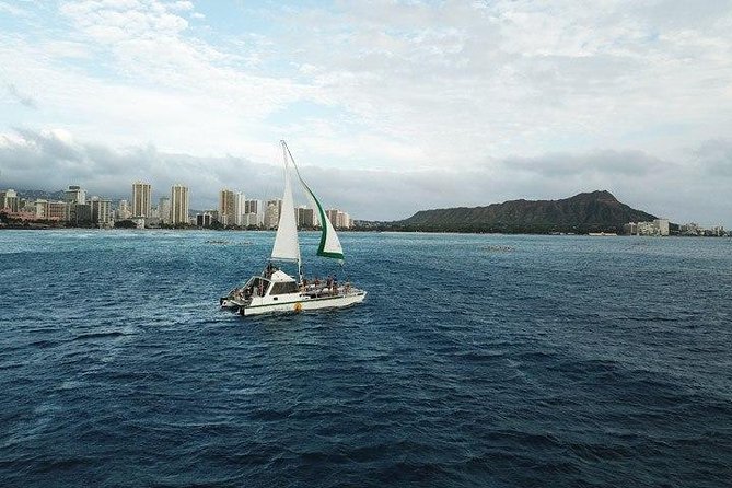 Oahu Catamaran Waikiki Sunset on 40 Foot Catamaran: Food and BYOB - What happens during the two-hour sail