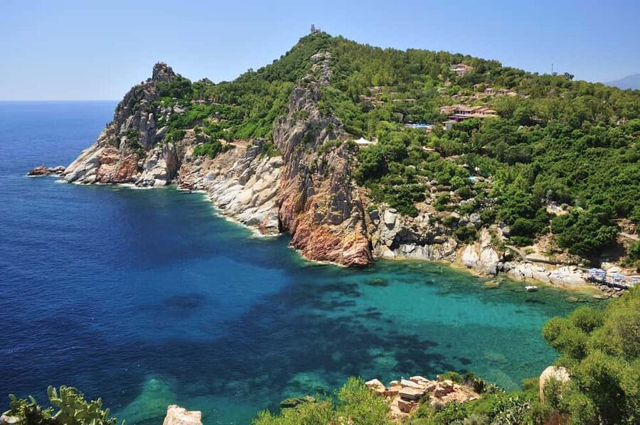 Olbia: Dolphin Watching and Snorkeling Boat Tour - Cape Figari: views before the water stop