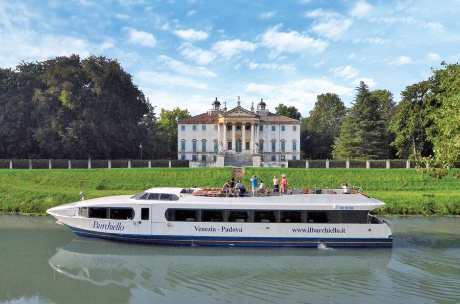 Padua to Venice Boat Cruise of the Brenta Riviera - Locks, swing bridges, and the changing river view