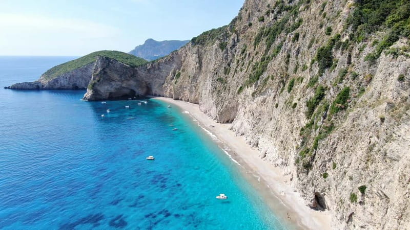 Paleokastritsa: Paradise, Yali Beach & Blue Caves Boat Tour - Key points at a glance