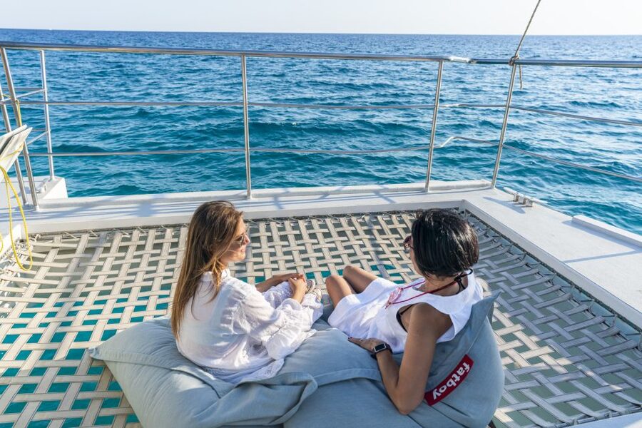 Palma: Catamaran Cruise with Swimming and Snorkelling - Palma Bay from the deck