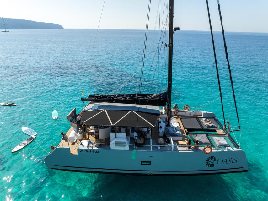 Palma: Cueva Verde and Cala Vella Catamaran Cruise with BBQ - From Palma Port to the First Swim Stop