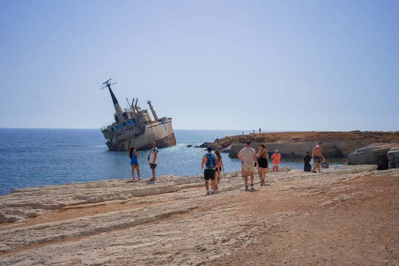 Paphos/Akamas: Blue Lagoon Bus & Boat Tour with Water Slide - What to pack for the eight-hour outing