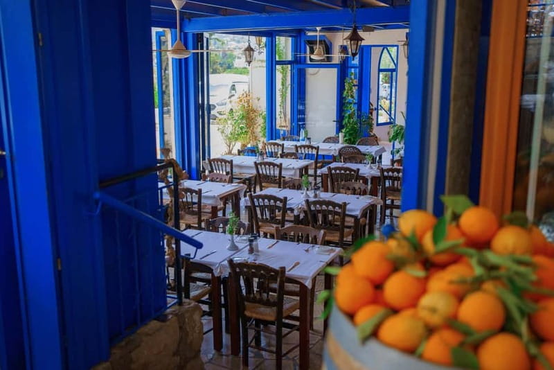 Paphos/Akamas: Blue Lagoon Bus & Boat Tour with Water Slide - Polis: lunch, local life, and a slower hour