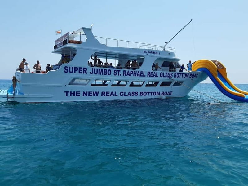 Paphos: Glass Bottom Boat Trip with Swimming or Snorkeling - Sea sponges and the story beneath the surface