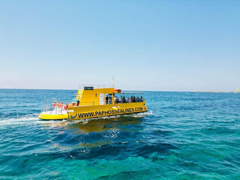 Paphos: Swim Cruise with Turtle Watching, Drinks & Aperol - Seeing the Vera K 1950 shipwreck below the boat