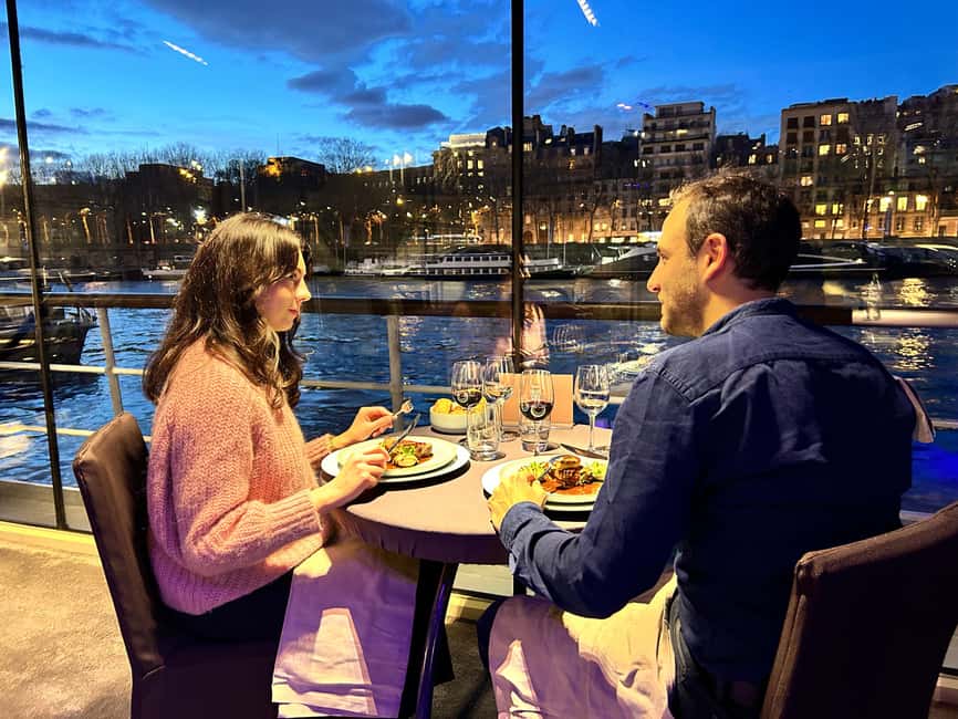 Paris: 3-Course-Dinner Cruise with Wine on the Seine River - Boarding beside the Eiffel Tower
