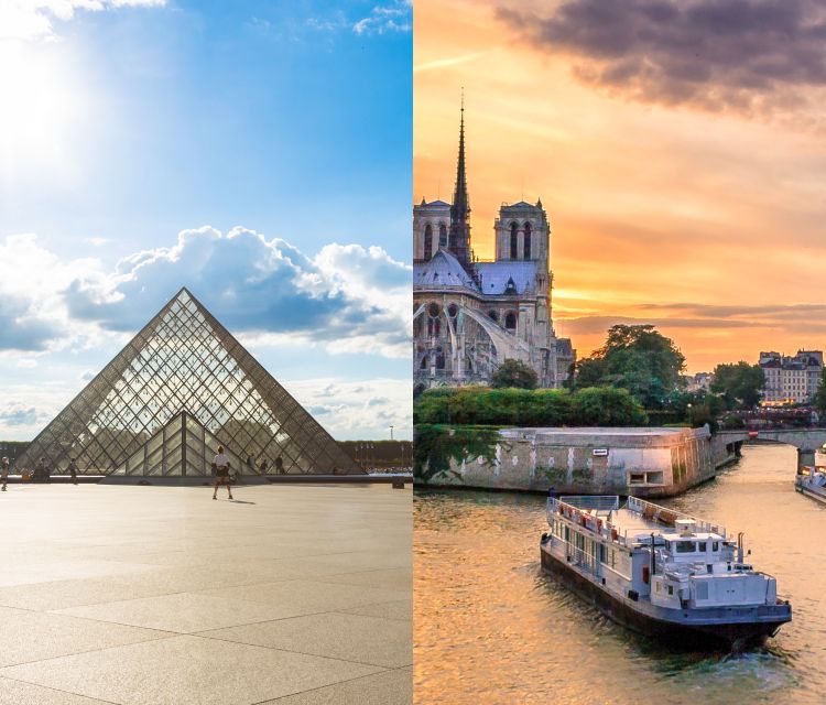Paris: Louvre Reserved Ticket and River Cruise Combo - Value at $37 per person