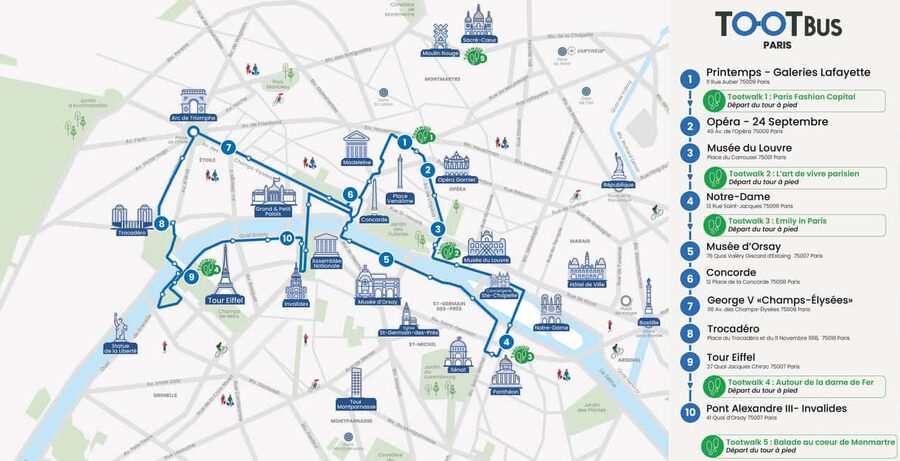 Paris: Tootbus Hop-on Hop-off (Optional River Cruise) - Stop 4: Pantheon and Luxembourg