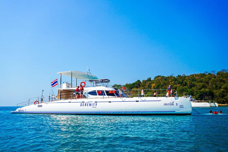 Pattaya: Exclusive 3-Island Catamaran Tour with Buffet Lunch - Koh Phai: beach time, lunch, and easy water activities