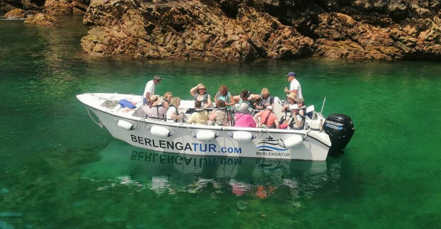 Peniche: Berlengas Roundtrip and Glass-Bottom Boat Cave Tour - A close look at the cliffs by glass-bottom boat