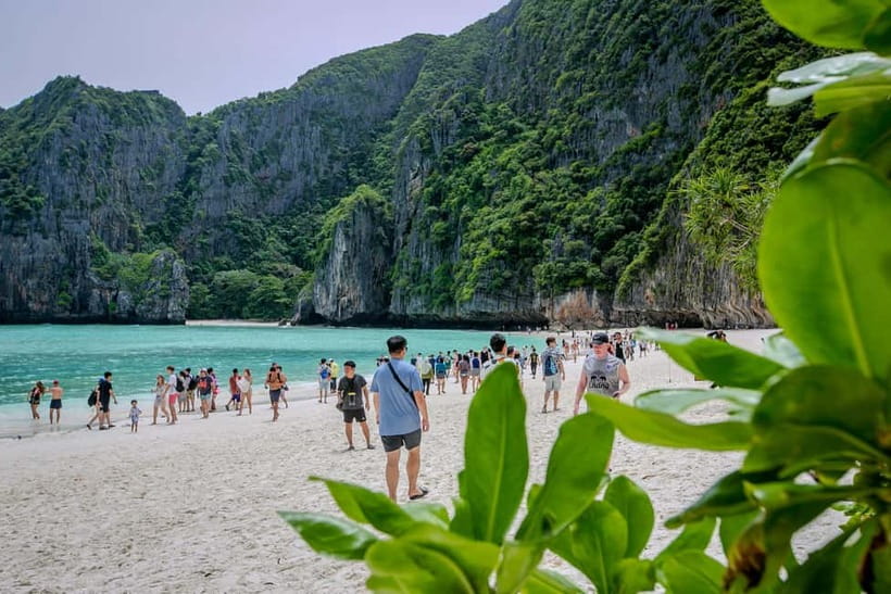 Phi Phi: 7 Island Longtail Boat Snorkeling Tour with Sunset - Monkey Beach and Viking Cave set the tone