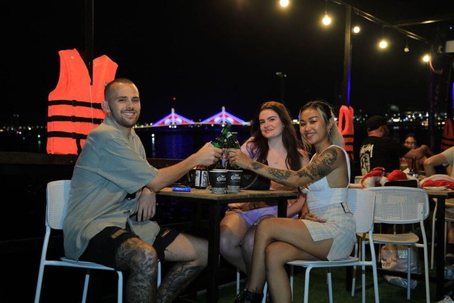 Phnom Penh: Sunset Cruise with Unlimited Beers & BBQ Buffet - Sunset near the Tonle Sap meeting point