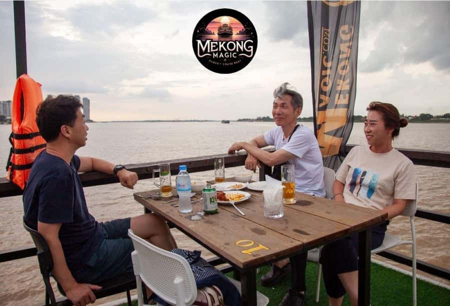Phnom Penh: Sunset Cruise with Unlimited Beers & BBQ Buffet - Food, drinks, and the real value of $9