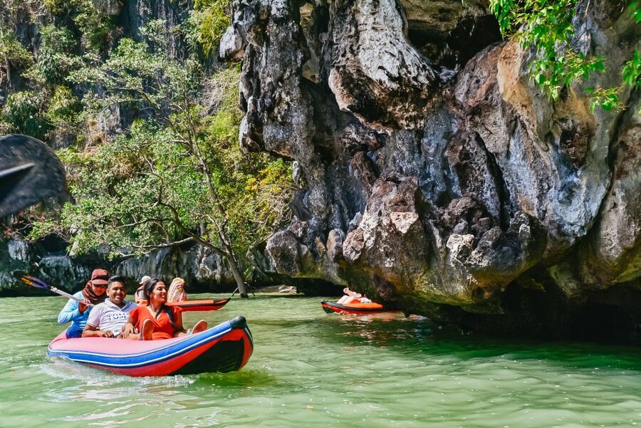 Phuket: James Bond Island Longtail Boat and Sea Canoe Tour - Wat Suwan Kuha and the Monkey Cave