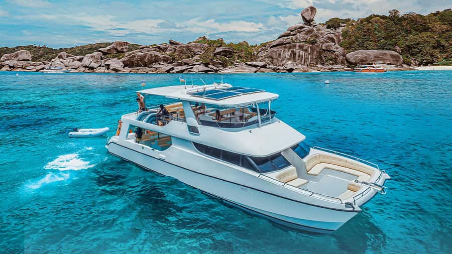 Phuket/Khao Lak: Similan Islands Luxury Catamaran Experience - Island 8: beach, paths, and the famous viewpoint